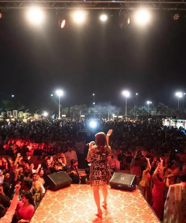 This is where I feel most alive, on stage connecting with a massive, energetic crowd. There's no feeling like seeing thousands of people vibing to the music together. This is the magic of a live concert.