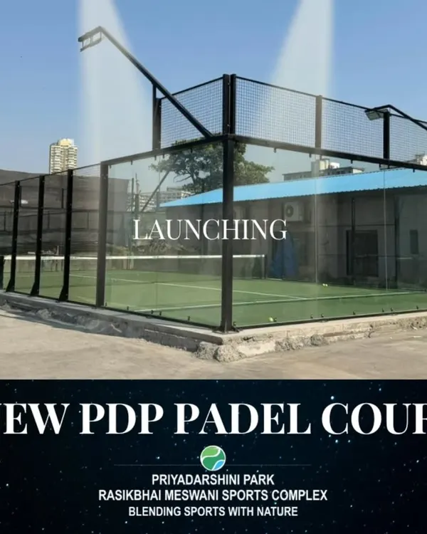 A look at our newly launched padel court. This modern facility features high quality green turf and glass walls, offering a professional playing experience with a great view of the park.