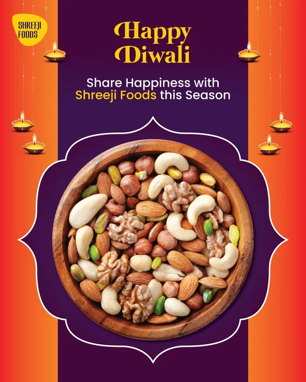 For Diwali, a bowl of mixed premium dry fruits is a classic and healthy gift. It's a simple way to share happiness and good health with your loved ones.