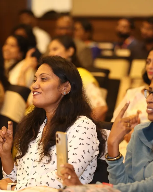 The audience at the Early Educators Summit & Awards in Bengaluru, engaged and interacting during my keynote session.