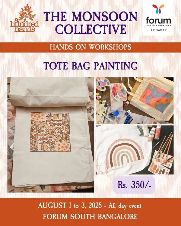 Design and paint your own tote bag in this fun, hands-on session. We provide the bag, paints, and guidance, so you can create a unique, wearable piece of art. It's a practical way to express your creativity.