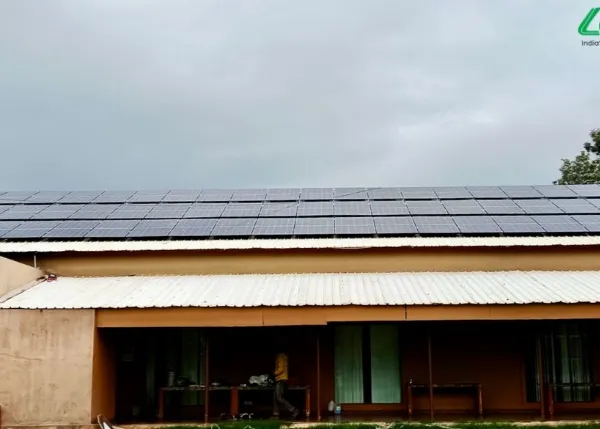 A 106 kWh TOPCon solar system installed at a hotel on Hoskote Highway, Bangalore. This project helps the business reduce its significant energy costs from lighting and air conditioning, showcasing a commitment to sustainability.