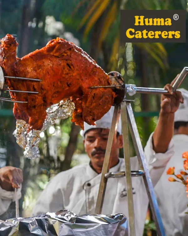 Our showstopping Royal Raan, slow-roasted on a live rotisserie by our expert chefs. This is more than a dish; it's a centerpiece that brings a sense of occasion and theatre to your wedding or grand celebration.