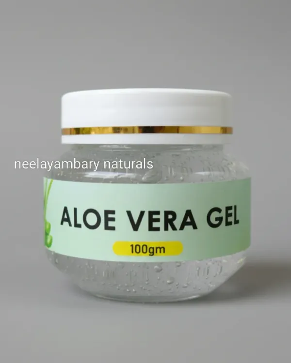 This is my pure Aloe Vera Gel. It's a wonderful natural moisturizer for your skin, helps soothe sunburns, and can even reduce acne. For hair, it controls dandruff and promotes growth.