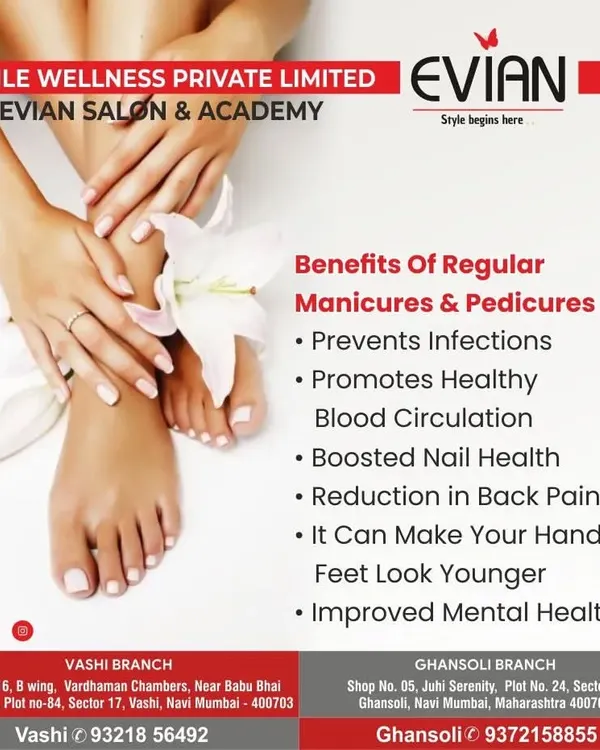 A regular manicure is more than just polish. It helps prevent infections, boosts nail health, and improves circulation. It's a key part of self-care that makes your hands and feet look and feel younger.