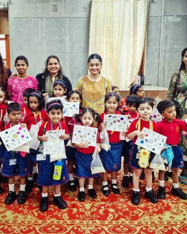 A wonderful group photo with the students and teachers at Christ Church School. We had a fantastic day building bots and launching rockets with these bright young minds.
