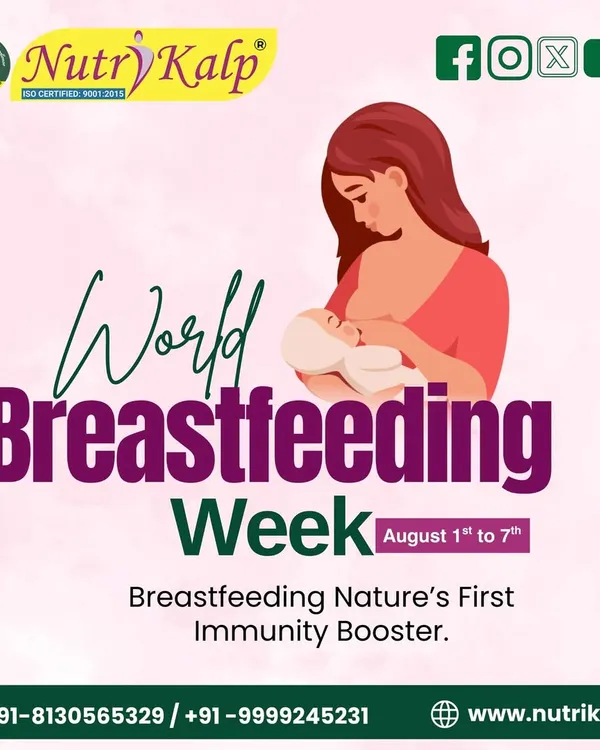 We support World Breastfeeding Week. Breastfeeding is nature's first immunity booster, and we provide nutritional guidance for lactating mothers to ensure both mother and baby stay healthy.