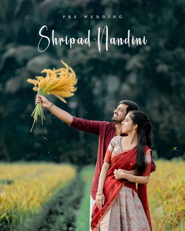 This is the kind of moment I live to capture. A quiet pause in a golden field, where all that matters is the love between two people. This pre-wedding shoot near Udupi was all about finding beauty in simplicity.
