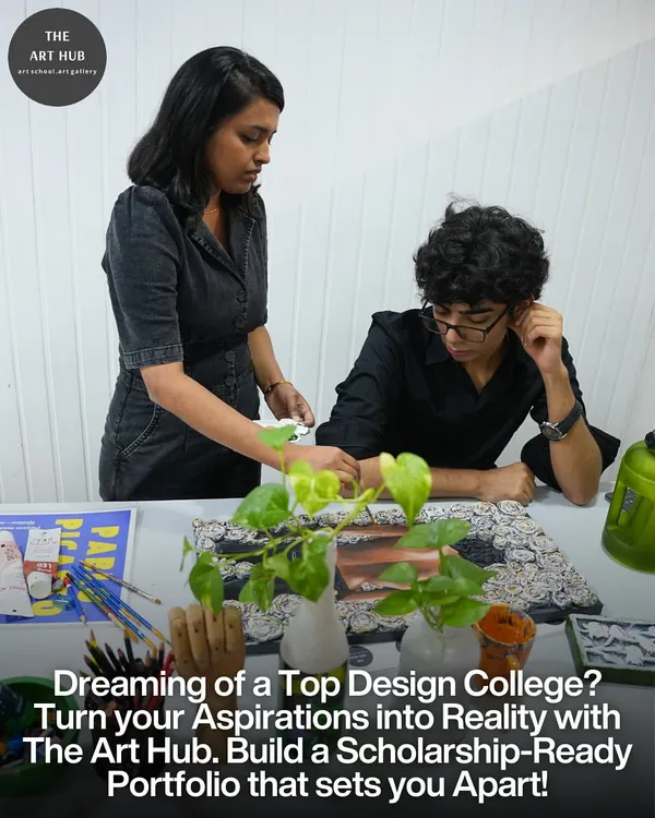 I specialize in helping students turn their aspirations of attending a top design college into reality. Here, I am providing one-on-one guidance to help a student refine their project for a scholarship-ready portfolio.