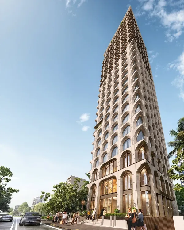 The Evershine House is my vision for a premium office tower on Bandra's iconic Turner Road. The facade reinterprets the timeless architectural language of historic South Bombay, creating a landmark that feels both contemporary and deeply rooted in the city's cultural energy.