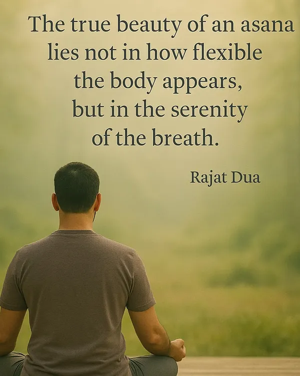 This quote is the foundation of my teaching. My focus is not on achieving difficult postures, but on using the simple, powerful tool of your breath to find inner serenity and peace.