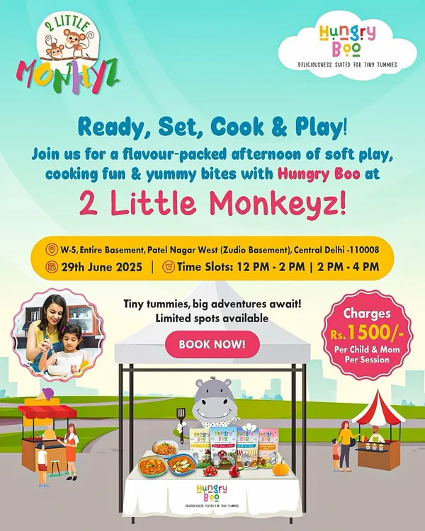 Ready, Set, Cook & Play! I love collaborating with other local businesses like Hungry Boo to offer unique workshops. Here, kids got to have cooking fun and enjoy yummy bites after an energetic session in our soft play area.