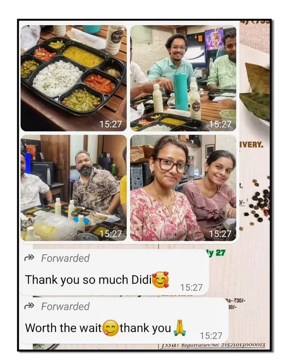 I feel so blessed when my dear foodies share photos and feedback like this. Seeing them enjoy my food with their families and colleagues is the greatest reward for my hard work.