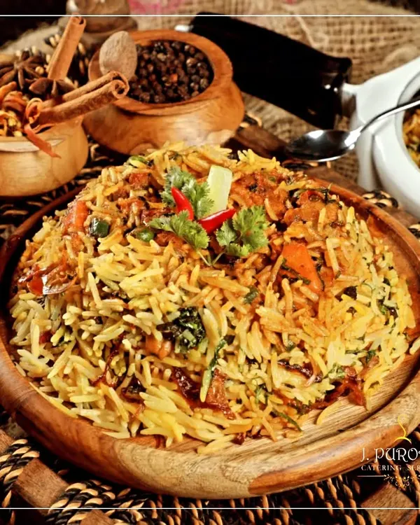 My Vegetable Biryani is a fragrant and flavorful one-pot dish, layered with long-grain basmati rice, mixed vegetables, and a blend of aromatic spices. It's a classic centerpiece for any Indian meal.