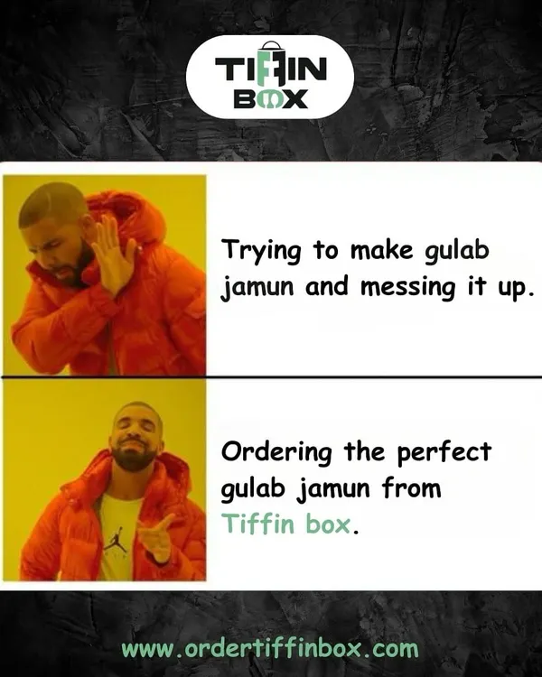 Trying to make gulab jamun at home can be tough. Why mess it up when you can order the perfect, melt in your mouth gulab jamun from Tiffin Box? Treat yourself to these sweet, syrupy delights.