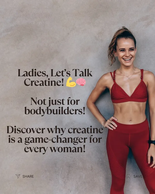Ladies, it's time to talk about creatine. It's not just for bodybuilders. I'm sharing why creatine is a game-changer for every woman, supporting everything from strength to brain power.