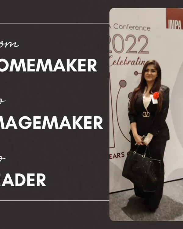 From Homemaker to Imagemaker to Leader. This graphic marks my two-year journey as Chapter Secretary for IMPA, a transformative experience of growth, leadership, and serving a community.