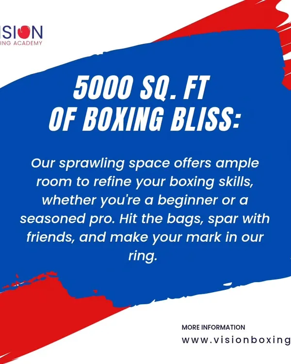 Welcome to your new home for boxing. Our sprawling 5000 sq. ft. space gives you ample room to refine your skills, whether you're a beginner learning the ropes or a seasoned pro preparing for a fight.