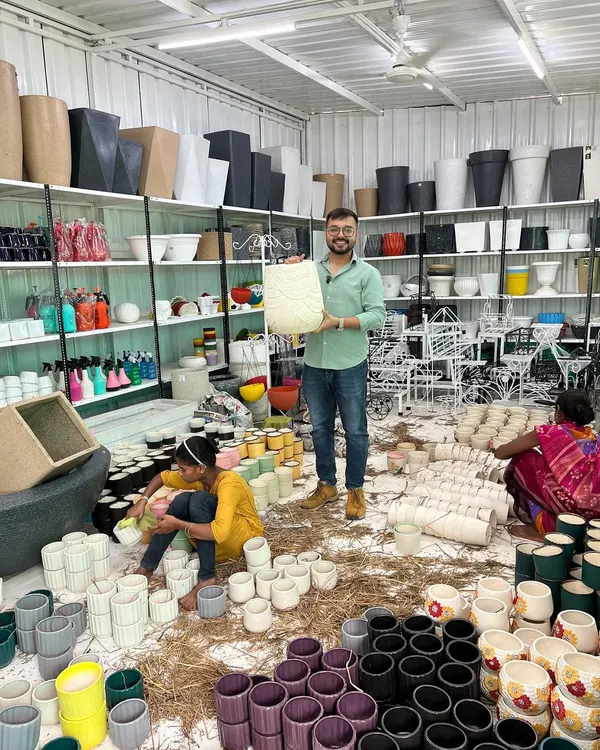 Here is a glimpse inside my nursery, packed with a huge collection of stylish and durable pots. From small ceramic planters to large statement pieces, I work hard to stock a wide variety to suit every home and garden.
