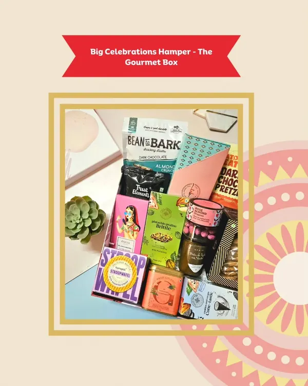 The Big Celebrations Hamper is perfect for the sibling who deserves it all. It's packed with a huge assortment of gourmet snacks, from stroopwafels to dark chocolate pretzels, ensuring there's something for every craving.