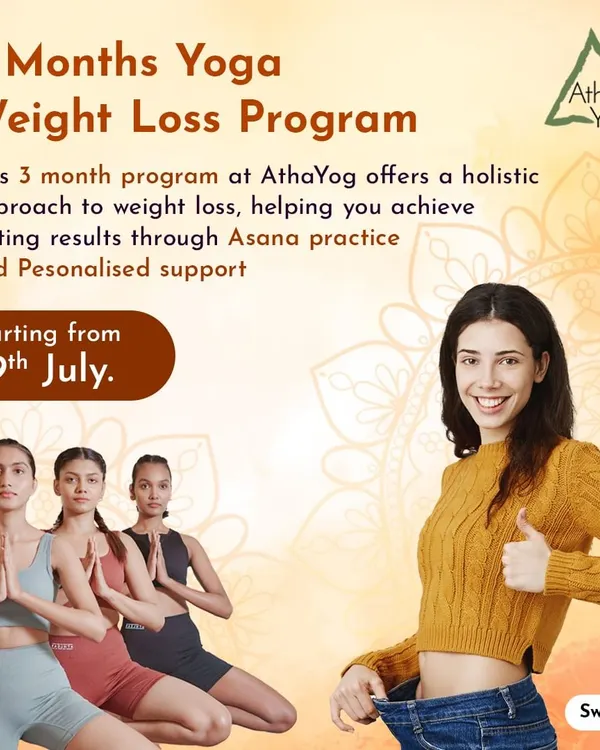 Our 3-month Yoga Weight Loss Program offers a holistic approach to help you achieve lasting results through asana practice and personalized support.