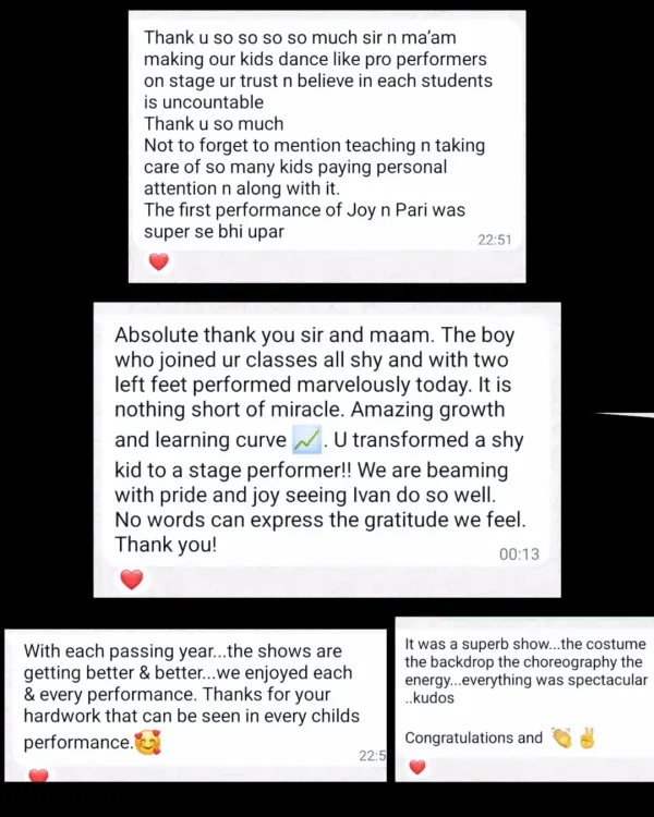 We are incredibly proud to help shy children find their confidence and become stage performers. This parent's feedback is a wonderful reminder of the impact our training can have.