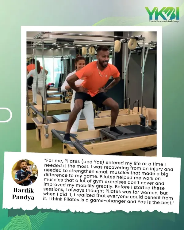 Even top athletes like Hardik Pandya use Pilates to recover from injuries and improve mobility. He found it was a game-changer for working on muscles that traditional gym exercises don't cover.