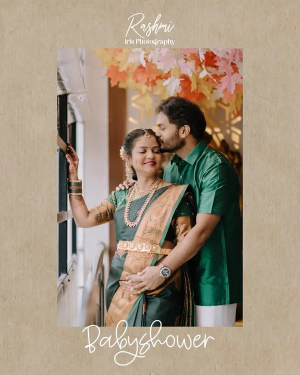 A tender moment at a baby shower, with the husband-to-be kissing his wife's forehead. These are the sweet, emotional memories I aim to preserve.