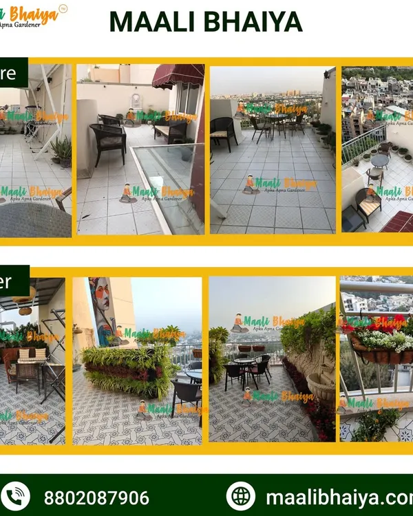 This is what I love to do: turn an ordinary city terrace into a personal haven. I planned everything here, from the vertical garden wall that adds privacy to the flowering plants in the railing planters that bring in color. It’s now a perfect spot for morning chai or evening relaxation.