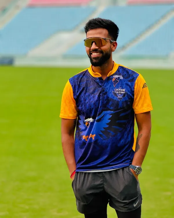 Life is beautiful. A candid moment on the field in my Lucknow Falcons jersey. Being part of a professional team and contributing to their success is an incredible feeling.