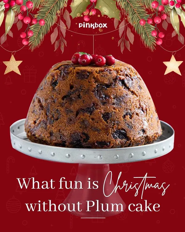 What's Christmas without a rich, moist plum cake? Ours is 100% eggless and packed with soaked fruits and nuts, making it the centerpiece of any holiday table.