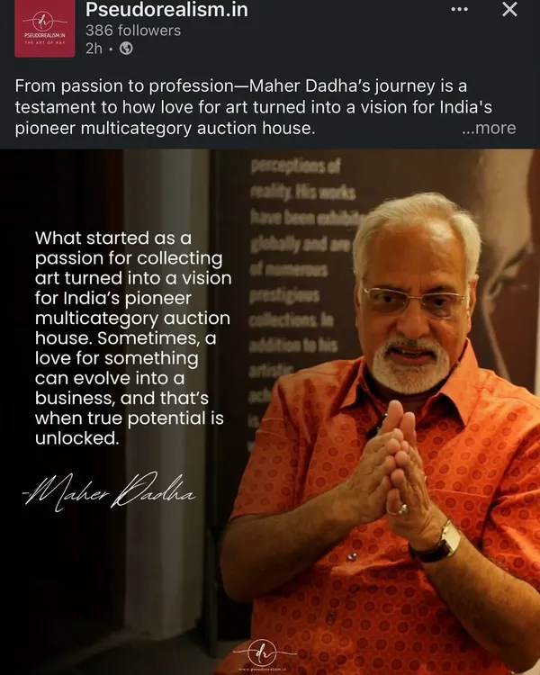 Here I am speaking about my journey from a passionate collector to founding Bid & Hammer. I believe this journey gives me a unique perspective to understand and guide my clients, as I know what it feels like when art truly means something to you.