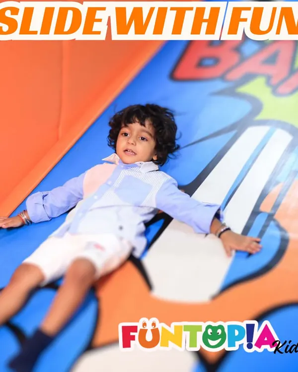 Get ready to slide into fun. Our wide, colorful slides are a highlight of the soft play area, providing endless entertainment for kids of all ages.