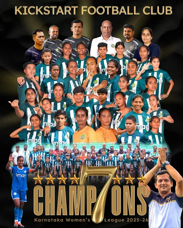 Our women's team has built a dynasty, winning the Karnataka Women's League an incredible seven times in a row. This is a testament to the dedication, skill, and champion mindset we cultivate at Kickstart FC.