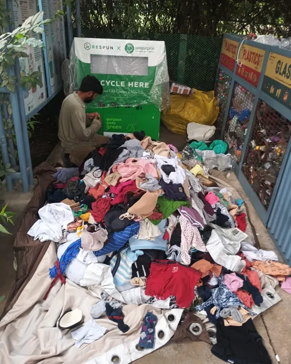 This is just a fraction of the clothes we receive. Our team meticulously sorts through every donation, preparing them for their next life as recycled fibre or handcrafted products.