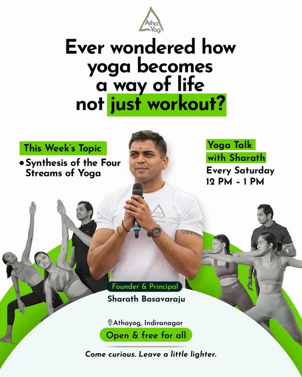 Ever wondered how yoga becomes a way of life? Join my free "Yoga Talk" every Saturday to explore topics like the four streams of yoga. Come curious, leave a little lighter.