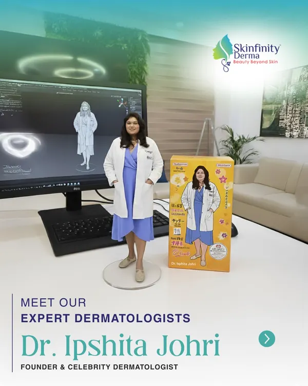 Meet our founder and celebrity dermatologist, Dr. Ipshita Johri. Her vision of providing honest, science-backed care is the cornerstone of our clinic.