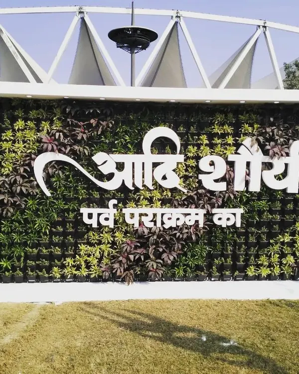 Our large-scale living wall at Nehru Stadium, designed for a national event. This project showcases our capability to deliver high-impact, custom-branded installations for major public venues.
