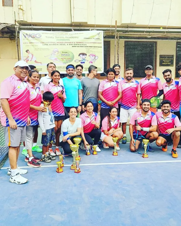 The energy of a full house at our WCG Women's Day Festival. We manage everything to create a memorable Mumbai tennis event filled with competition and community for all participants.