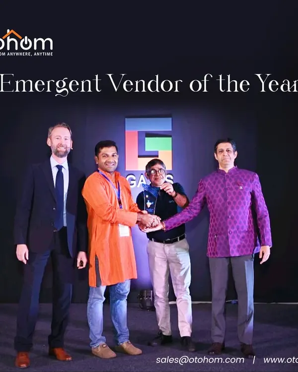 We were honored to be recognized as the 'Emergent Vendor of the Year' at the ICT Summit GATES in Jaipur. This award reflects our commitment to innovation and excellence in home automation.