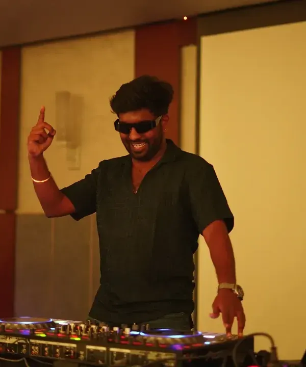 Just feeling the music and enjoying the moment. When the beat drops and the crowd cheers, there's no better feeling in the world.