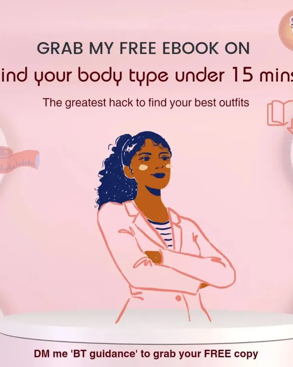 I offer a free ebook to help you find your body type in under 15 minutes. Knowing your body type is the greatest hack to finding outfits that flatter you and make you feel confident.