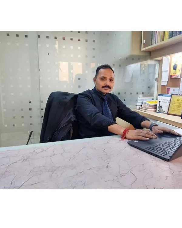 At my desk, where I spend much of my time drafting legal documents and preparing for my online courses. As the saying goes, "Do the best you can until you know better."