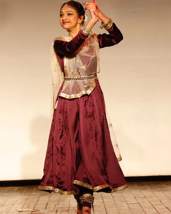 My student Kashvi performing at the Bal Kala Utsav National Level Competition. Her grace and dedication at such a young age are truly inspiring.