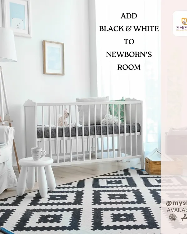 A black and white theme in a newborn's room is more than just a design choice. The high contrast promotes visual stimulation and cognitive development in the early months.