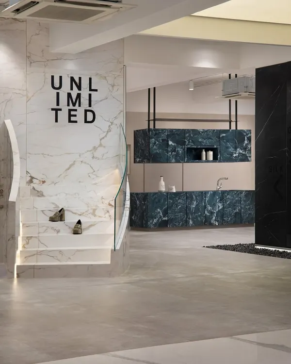 This stunning 10,000 sq. ft. tile showroom in Mumbai showcases the endless possibilities of surface design. I designed this expansive space to challenge the notion that tiles are just for bathrooms, elevating them to art.