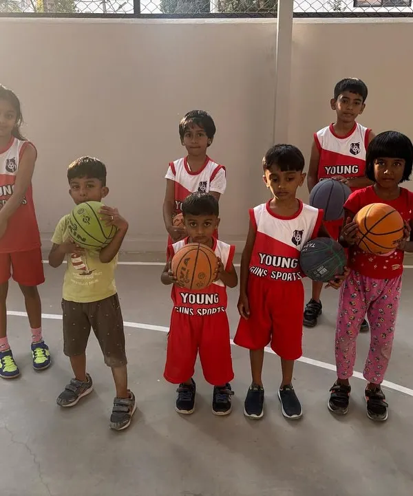 Our basketball crew! We're building skills one day at a time at the AVA Court, focusing on teamwork and fundamentals.