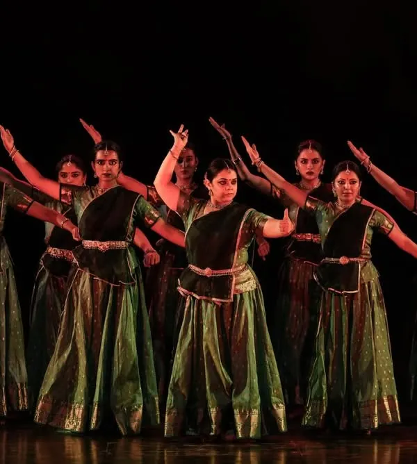 A full company formation from my production 'Ek Anant'. Creating these large ensemble choreographies requires immense teamwork and a shared vision to bring the story to life with power and precision.