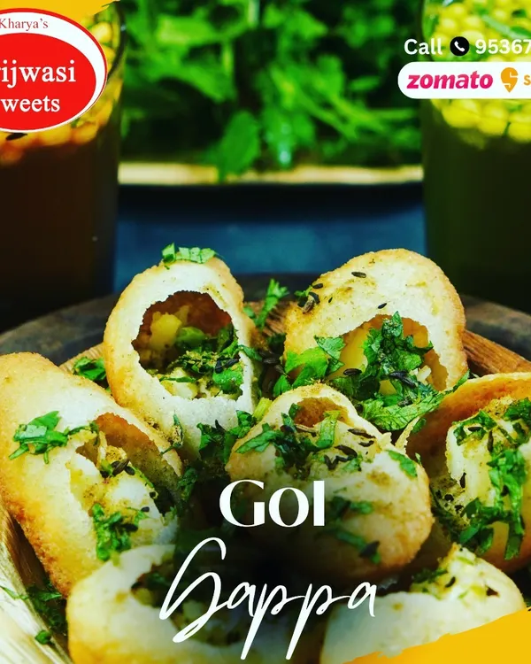 My Gol Gappa, also known as Pani Puri, is a burst of flavor in every bite. Crispy puris are filled with a spicy potato mix and served with tangy, masaledar water.