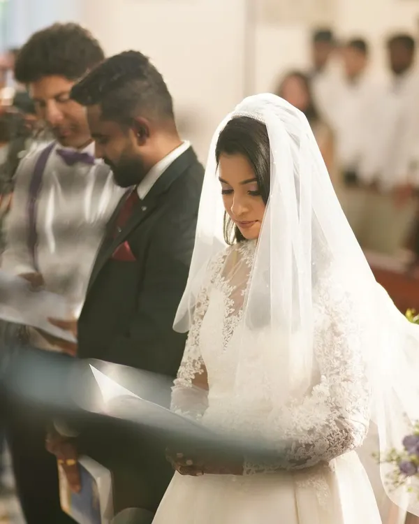 A candid moment during a church wedding ceremony. I created a soft, romantic makeup look for the bride that would look beautiful and feel comfortable throughout the day.